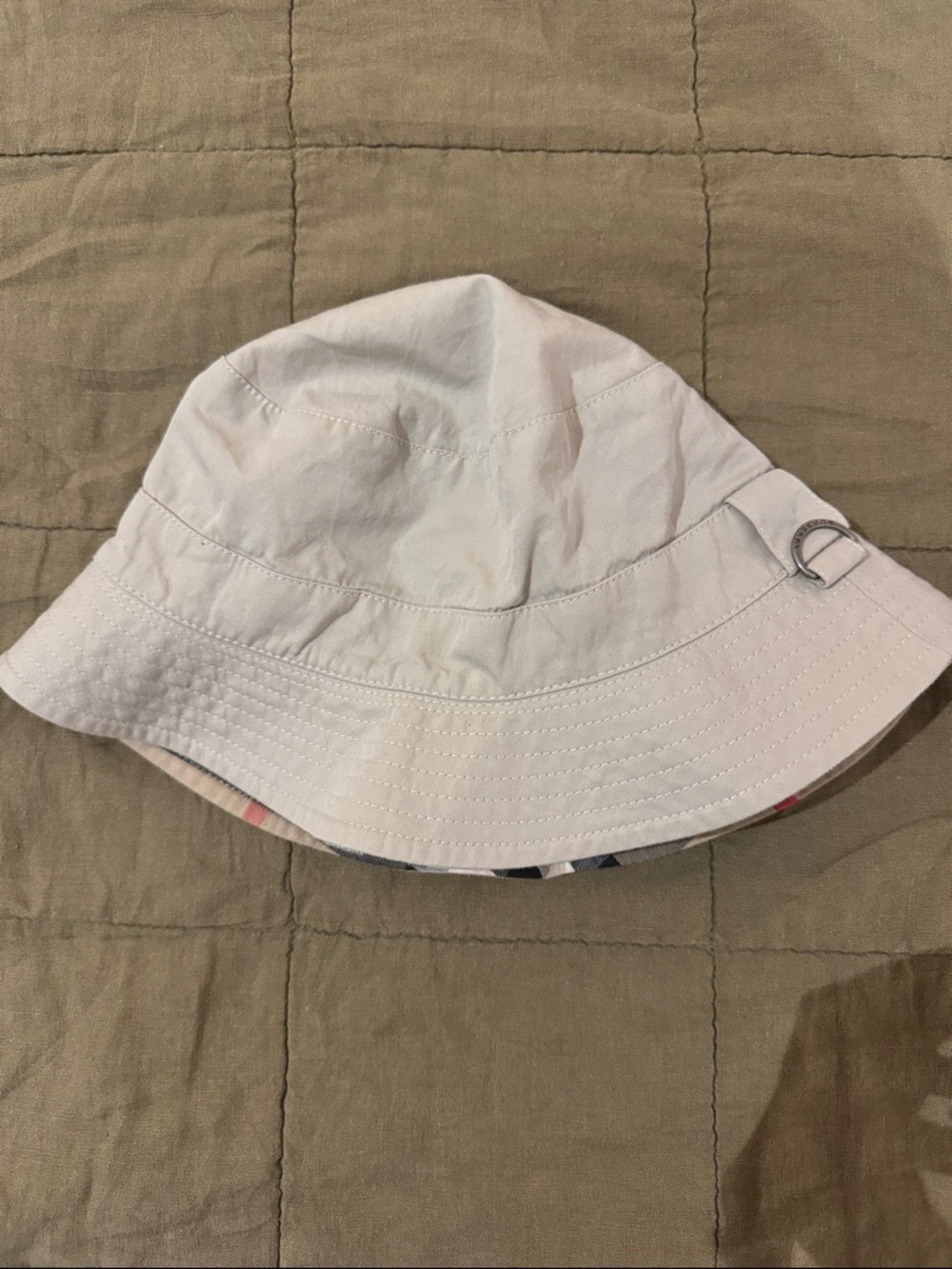 Burberry Light Beige Bucket Hat